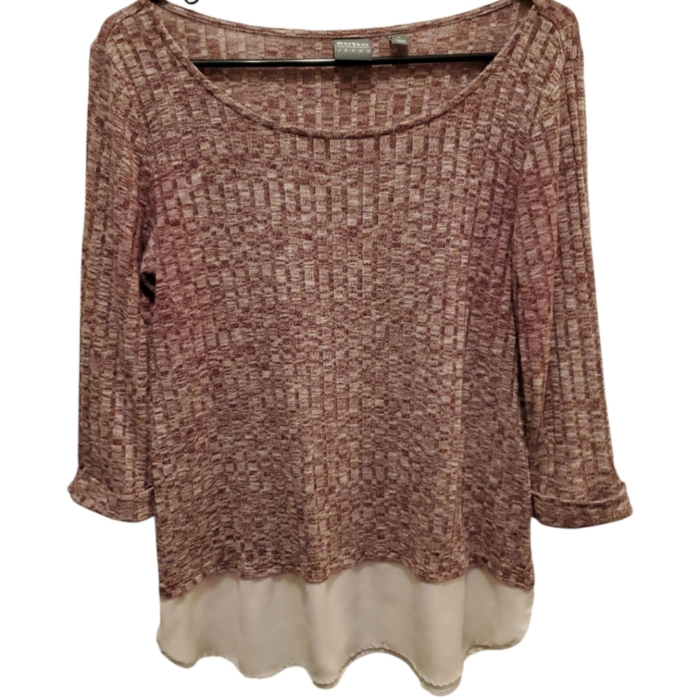 Soho New York & Co Maroon Sweater SZ M